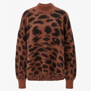 BOSS knitted Leopard Print Sweater XL